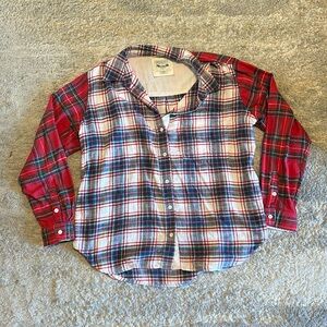 American Eagle multi-plaid flannel. Size S.
